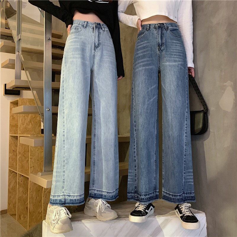 スタンダードハイウェストウェストカラーワイドレッグロングパンツ スプリング レトロ 春物 ワイドパンツ YY-ファッション63229823694