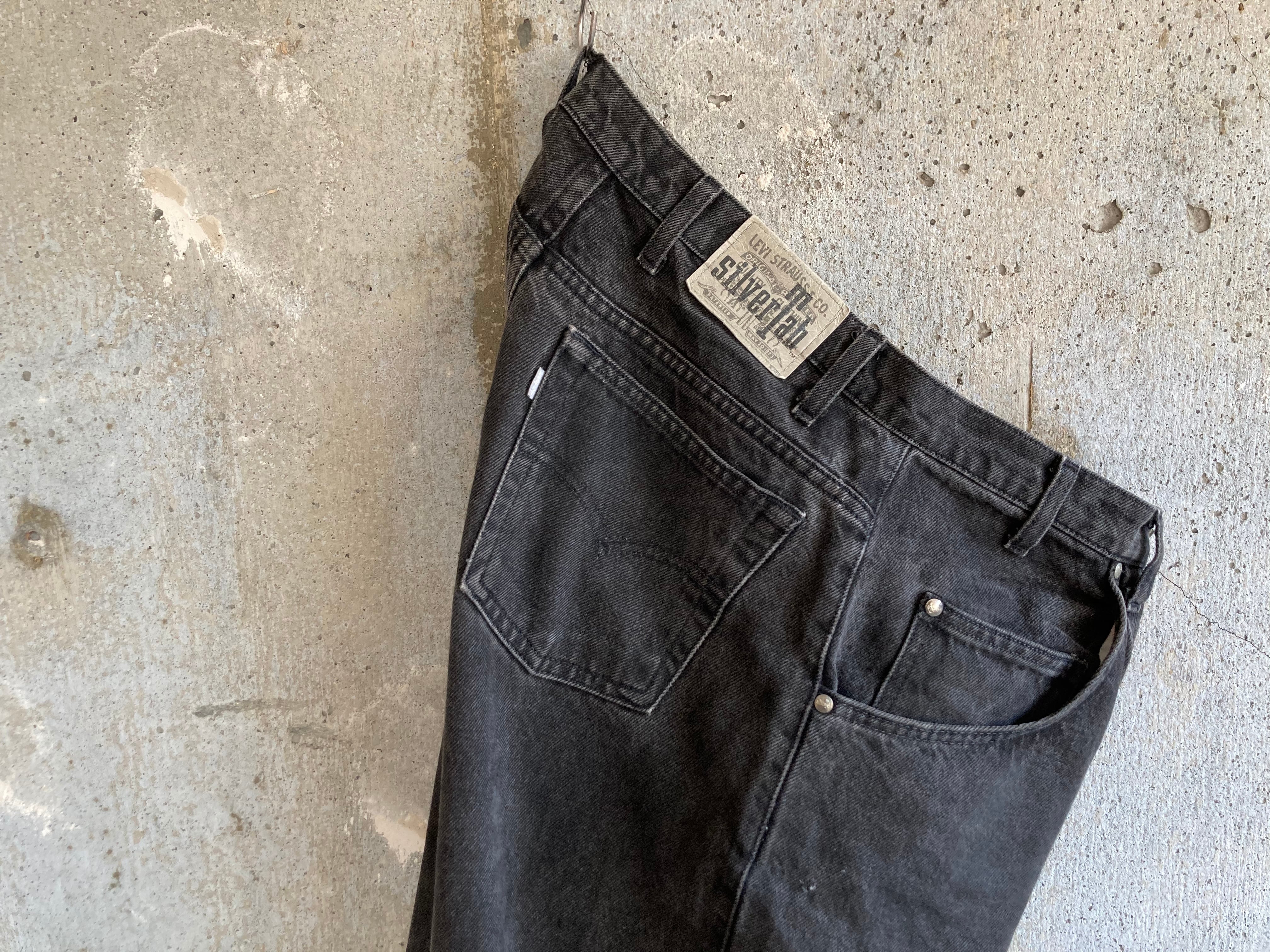90s levi's silvertab black 5p denim loose 1990年代 リーバイス