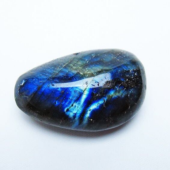 ラブラドライト 原石 タンブル 一点物 171-6093