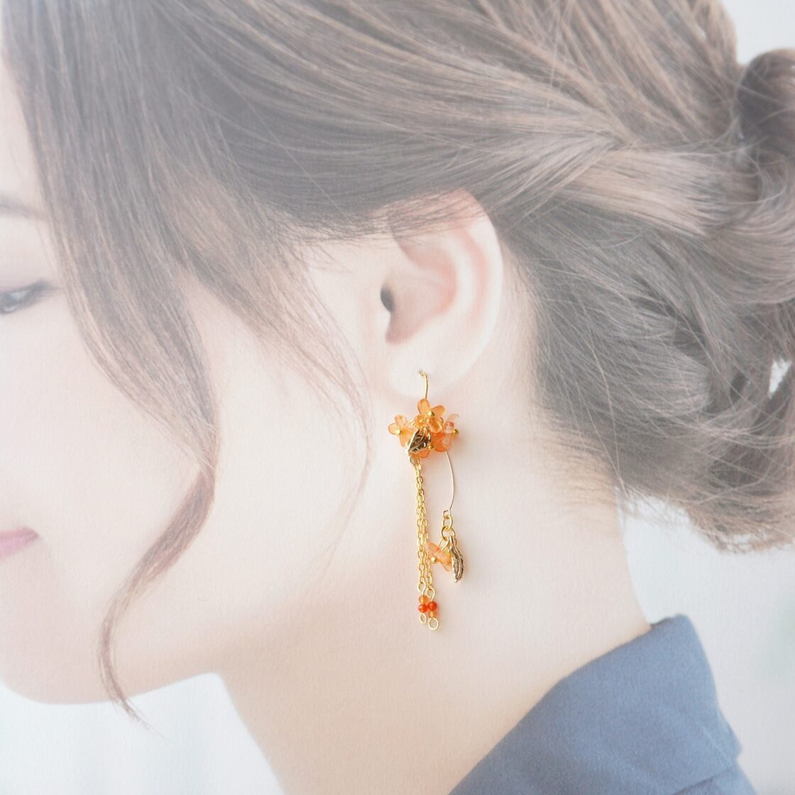 花笑みの金木犀 ピアス&イヤリング | Pay ID
