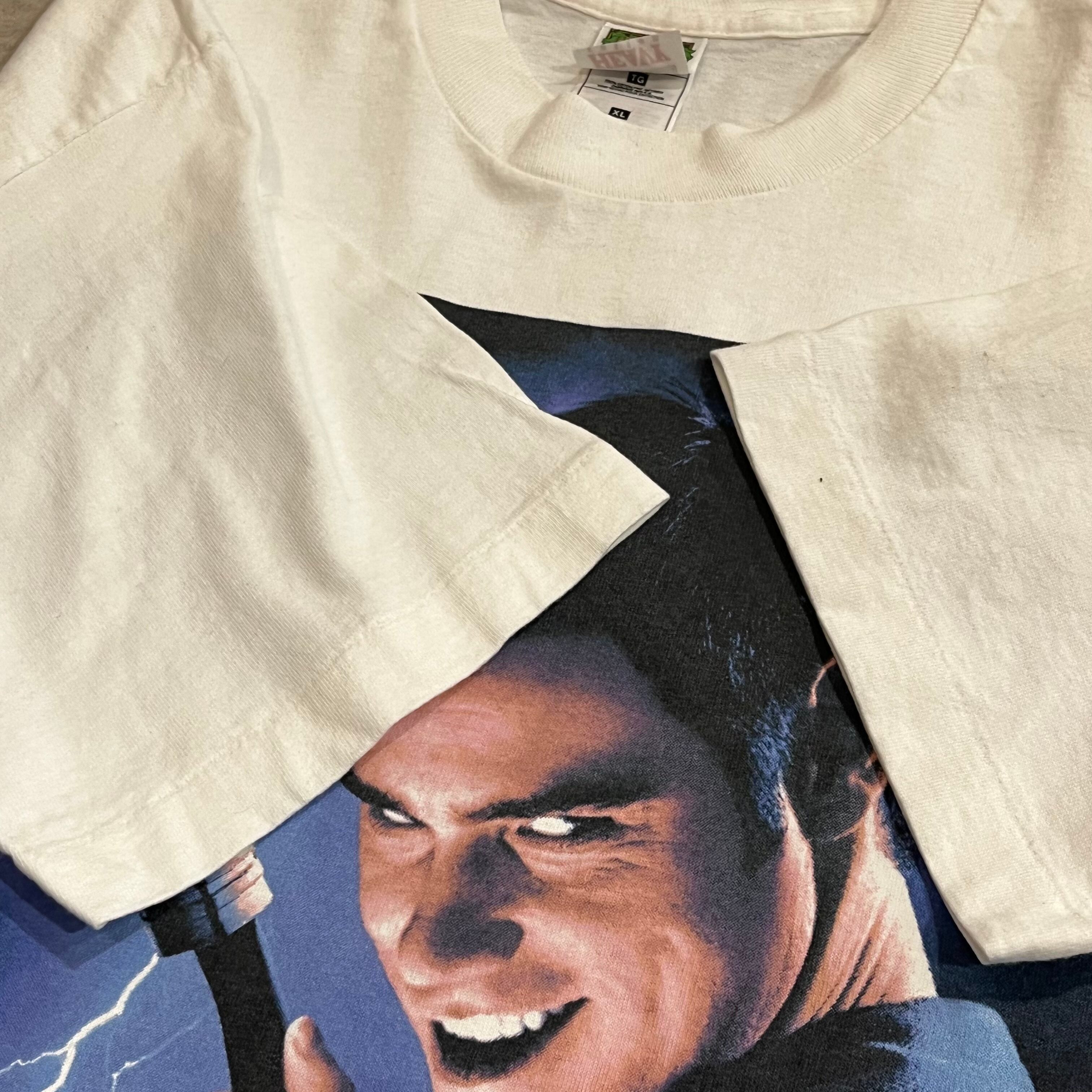 USA 90年代 size : XL【 THE CABLE GUY 】Jim Carrey ケーブルガイ ジムキャリー ムービーTシャツ ムービーT  プリントTシャツ フォトプリント 白 古着 古着屋 高円寺 ビンテージ