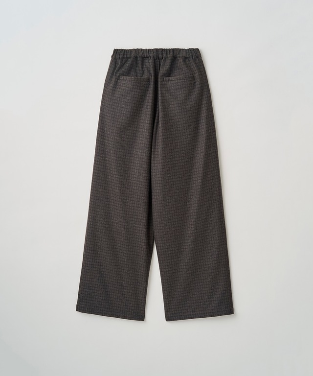 Juha  -CHECK WIDE EASY PANTS- / 10240801-3 / ユハ チェックワイドパンツ