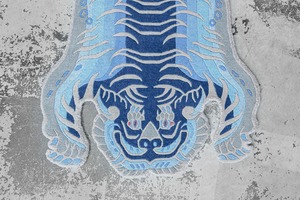 Tibetan Tiger Rug 《Sサイズ•ウール・オリジナル4・夏の藍染506》チベタンタイガーラグ