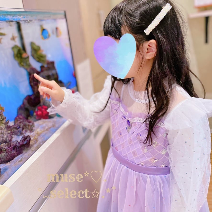 即納✨110/120/130/140/150cmパープルプリンセスドレスワンピース