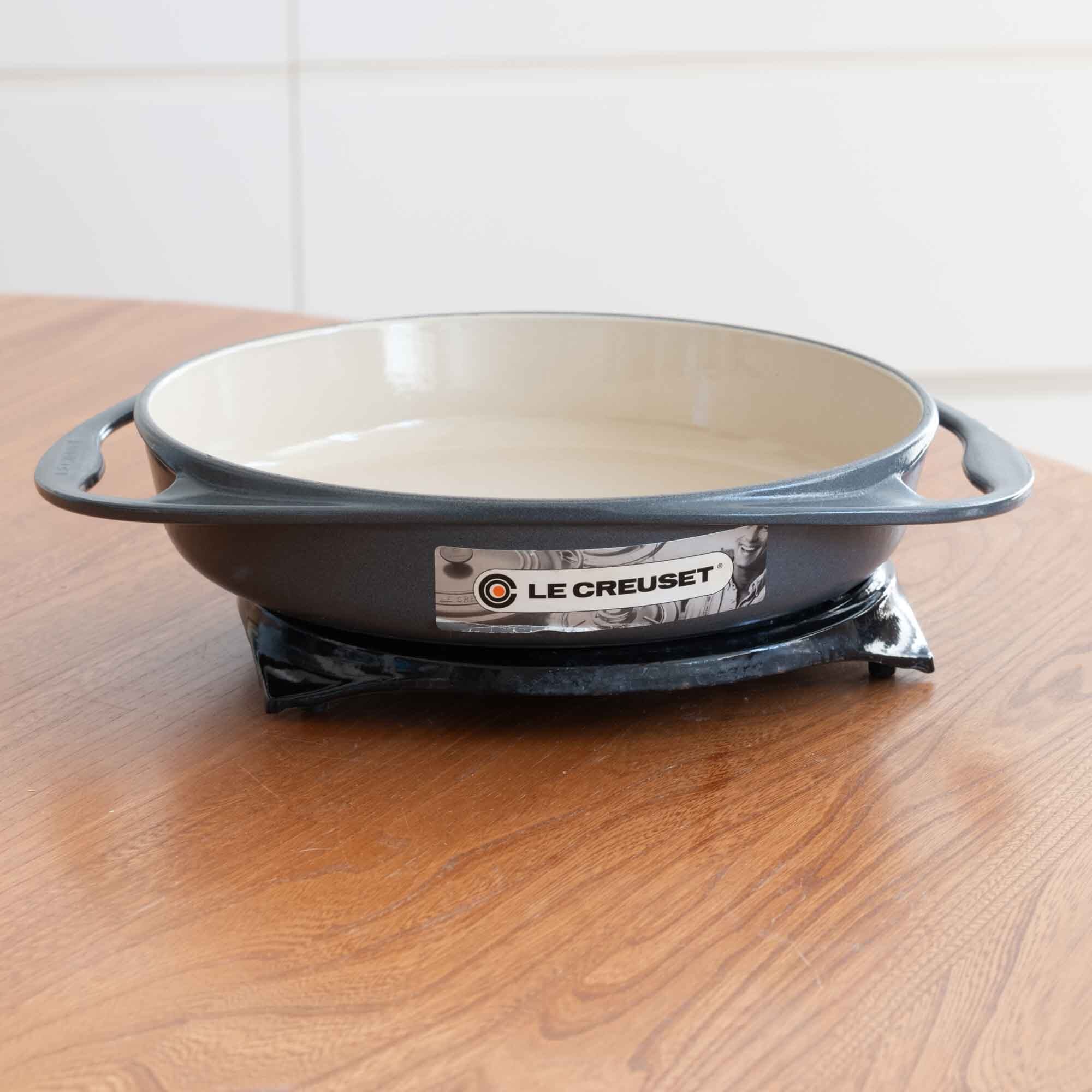 ビンテージ　ル・クルーゼ　LE CREUSET グレー　２５センチサイズ　グレーカラー　新品・未使用品