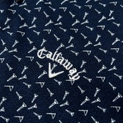 美品 Callaway キャロウェイ ゴルフ 総柄 半袖 ドライ ポロシャツ サイズ LL /メンズ/ネイビー