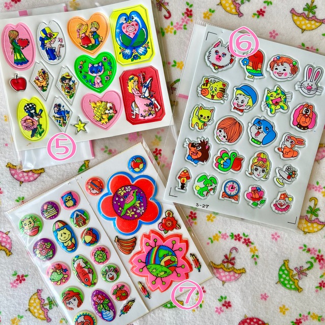 昭和レトロ 懐かしのぷくぷくシール ケダマヤ商店