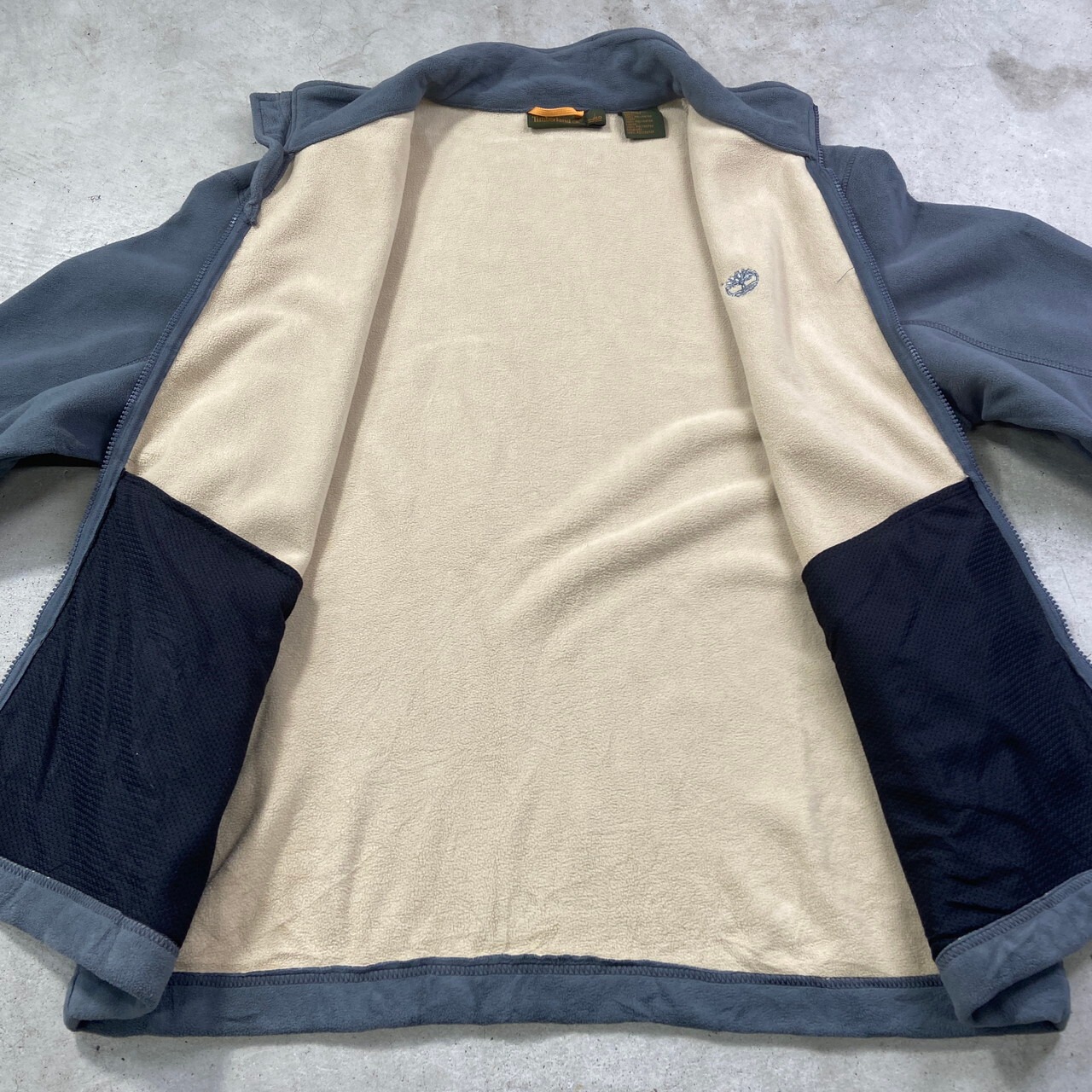 00年代 Timberland ティンバーランド フリースジャケット ワンポイント 