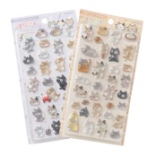 ふくふくにゃんこ　ぷくにゃんシール　2点セット