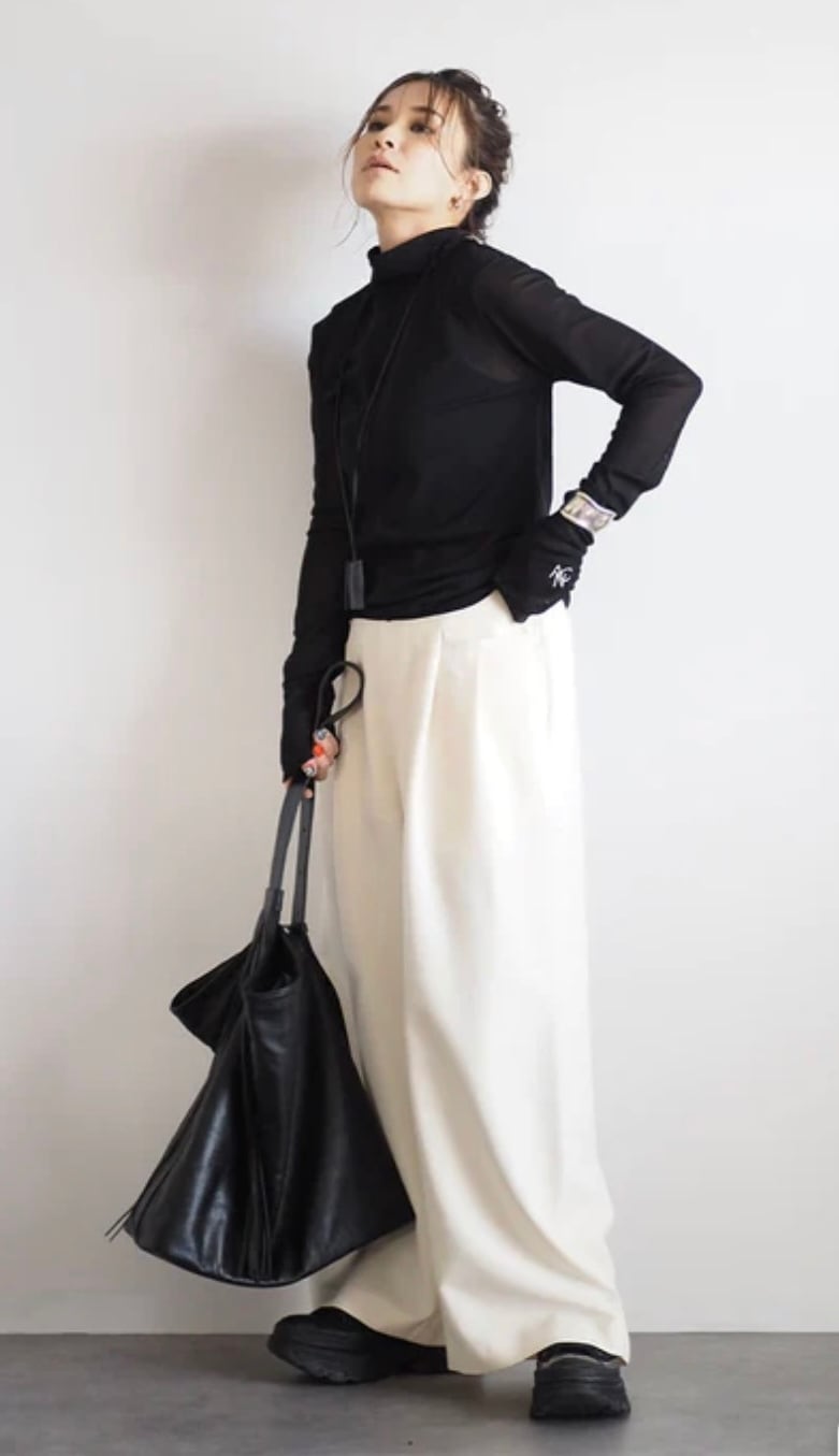 ANIECA 】 High neck ANC Sheer Tops | valance 福井｜レディース