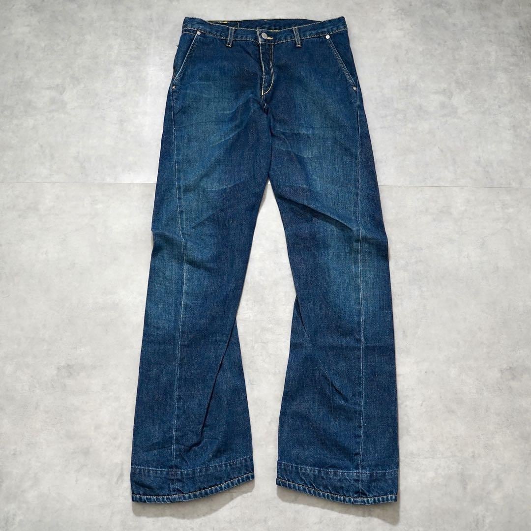 リーバイス エンジニアード ジーンズ W32 00s 青 古着 15902