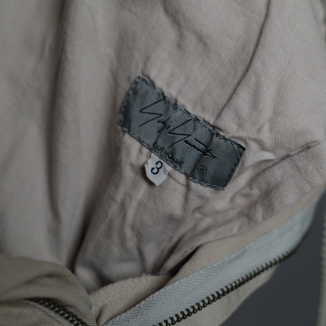 [yohji yamamoto pour homme]  cotton wide slacks
