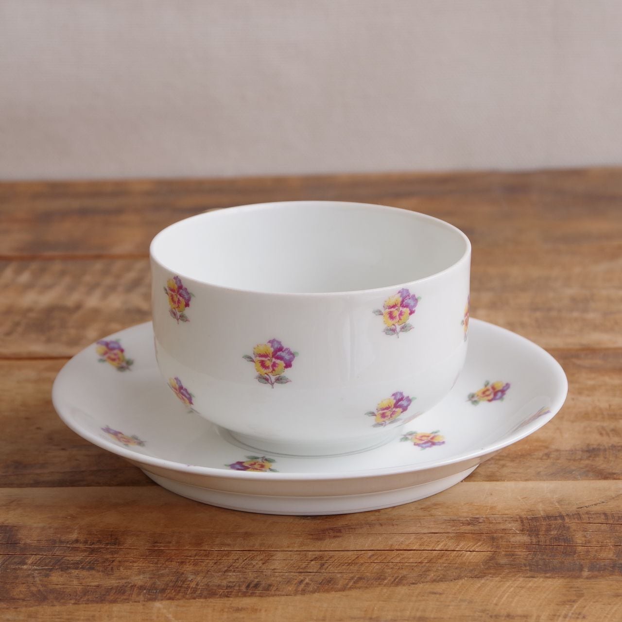 Haviland Limoges リモージュ アビランド パンジー 花柄 ティーカップ
