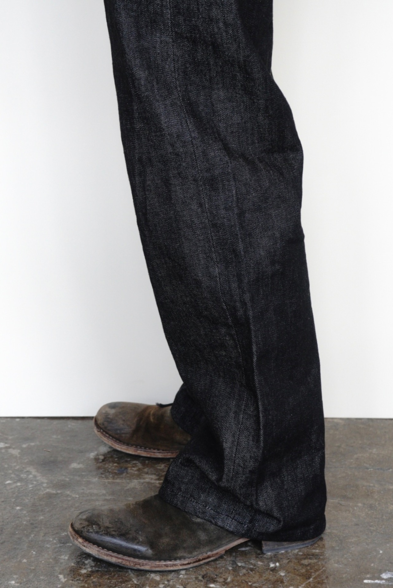 Black denim pants