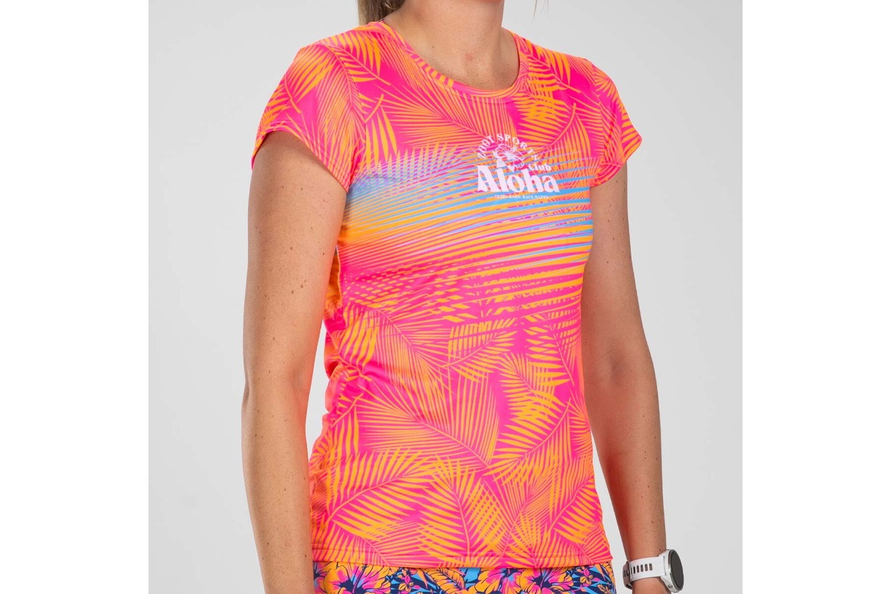 Women's Club Aloha Run Tee レディース　アスリート専用 Tシャツ ZFR12079