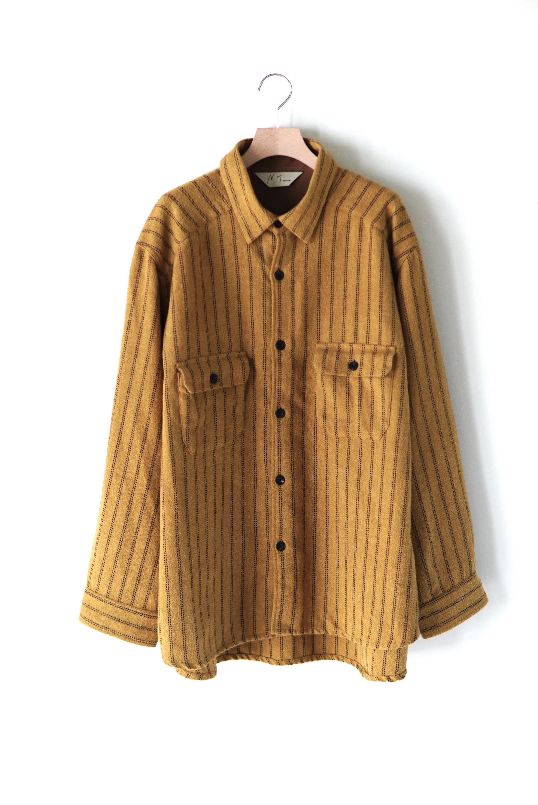 ANCELLM / STRIPE BOXY WORK SHIRT / ANC-SH105