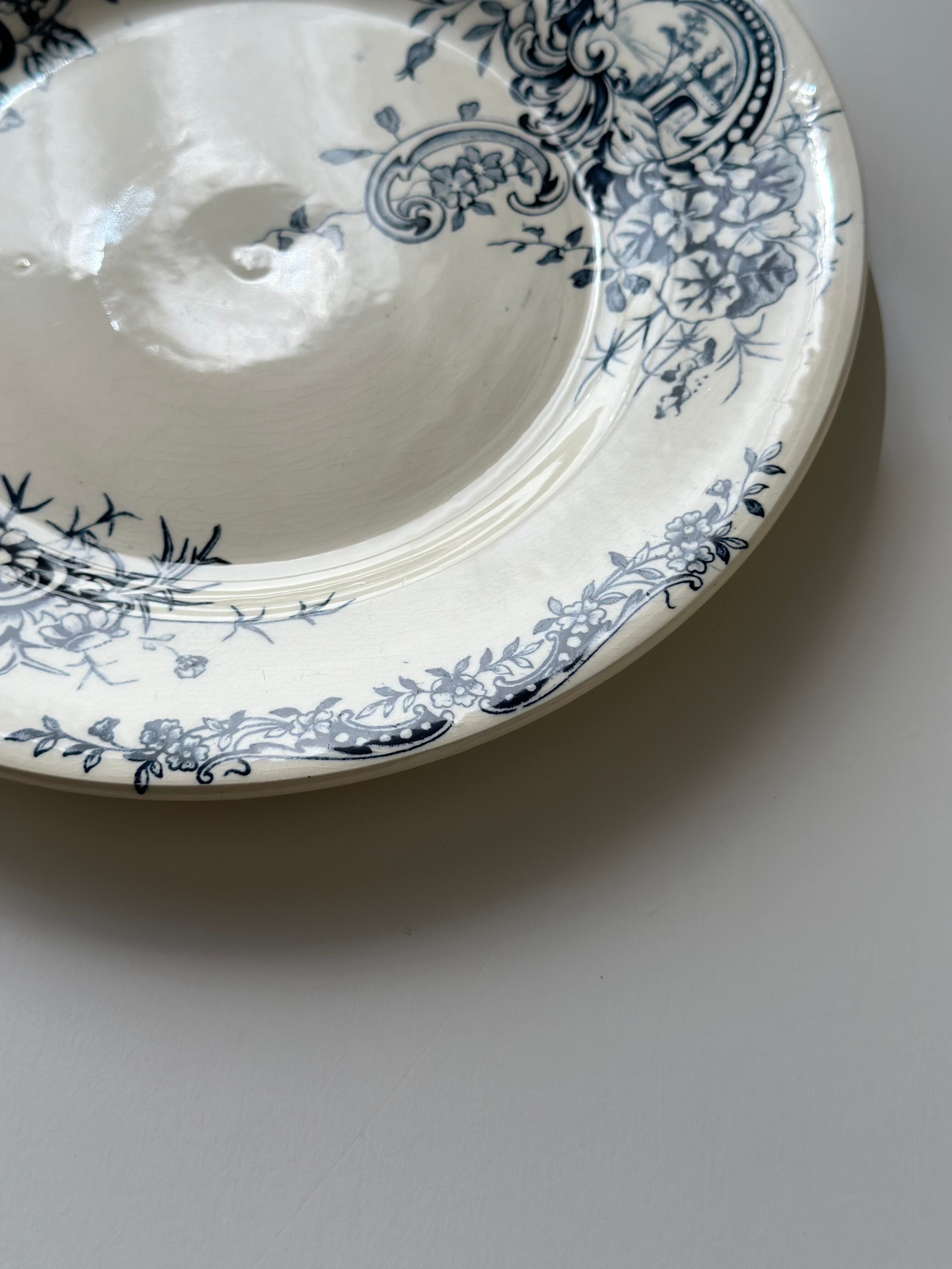 フランス アンティーク サラン デザートプレートC フランス