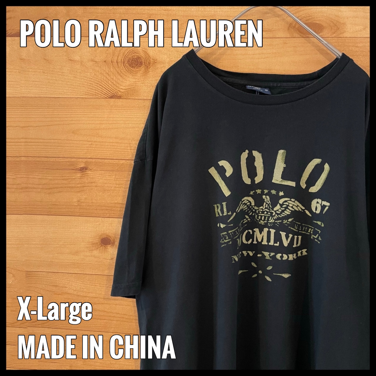 【POLO RALPH LAUREN】アーチロゴ プリント Tシャツ XL  ポロ ラルフローレン US古着 アメリカ古着