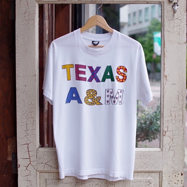 1990s Screen Stars Best Print T-shirt / USA Texas A&M カレッジ T ...