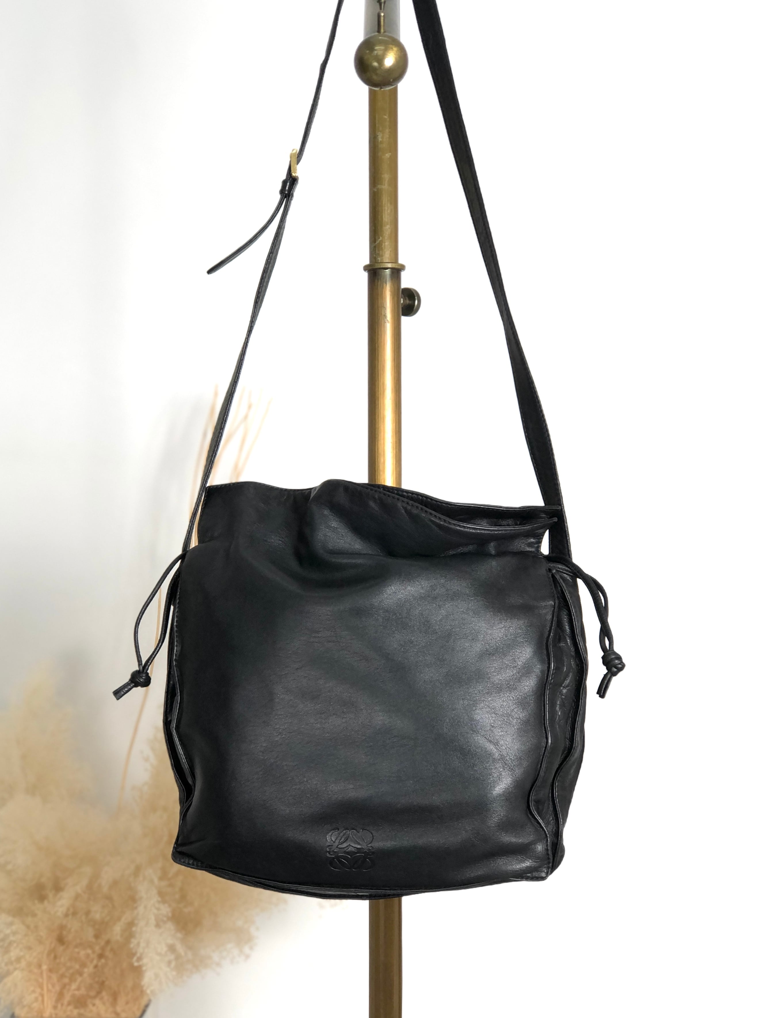 LOEWE ロエベ フラメンコ ショルダーバッグ ブラック アナグラム