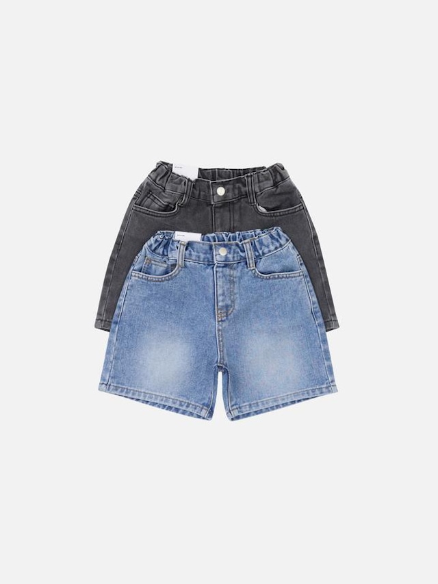 【取寄】our|play 4-part denim pants|プレイ4分丈デニムパンツ|S-JXL|kids&jr|26 summer