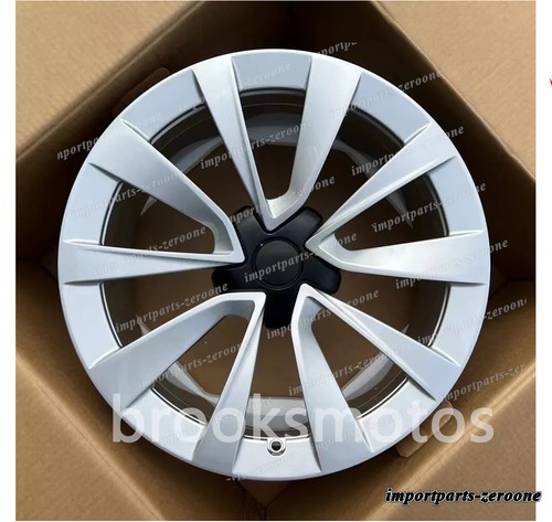 20インチ 新品 シルバー スタイル ホイール 2017+ テスラ モデル 3 20x8.5 オフセット 35 -BRN-12612