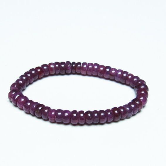 ルビー ブレスレット 7mm 一点物 おまかせ便 111-28805