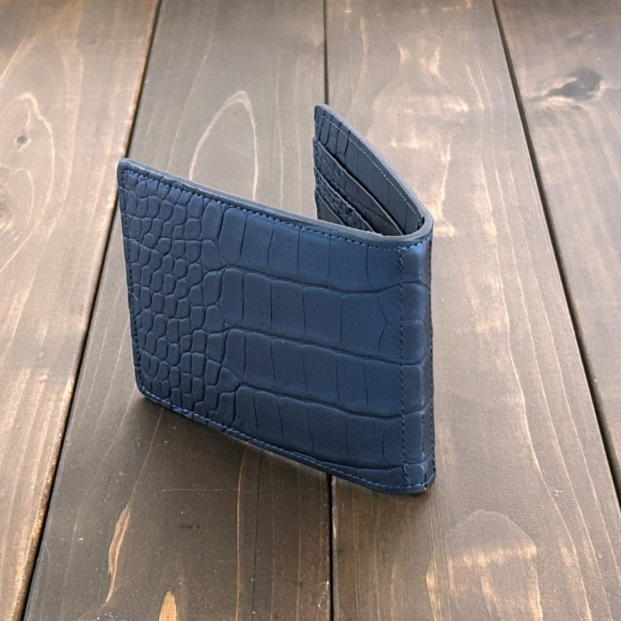 アリゲーター 無双 マネークリップ スチールブルー