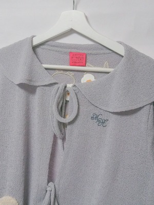 【Mekooo×HiHeyHooo!!!】ハートポケット透かし編みニットソーCD かわいさ爆発のカーディガン