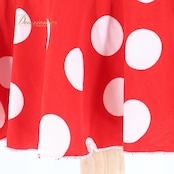 フラメンコ 衣装 ファルダ スカート DOCE del FLAMENCO ドセデルフラメンコ 赤 白 水玉 フリル レッド系 ホワイト系 伸縮 ストレッチ ハイウエスト 赤 スカート フラメンコ衣装 おしゃれ 可愛い レディース Mサイズ