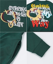 \SALE/◆アップリケ刺繍 ビッグトレーナー◆ng-73522