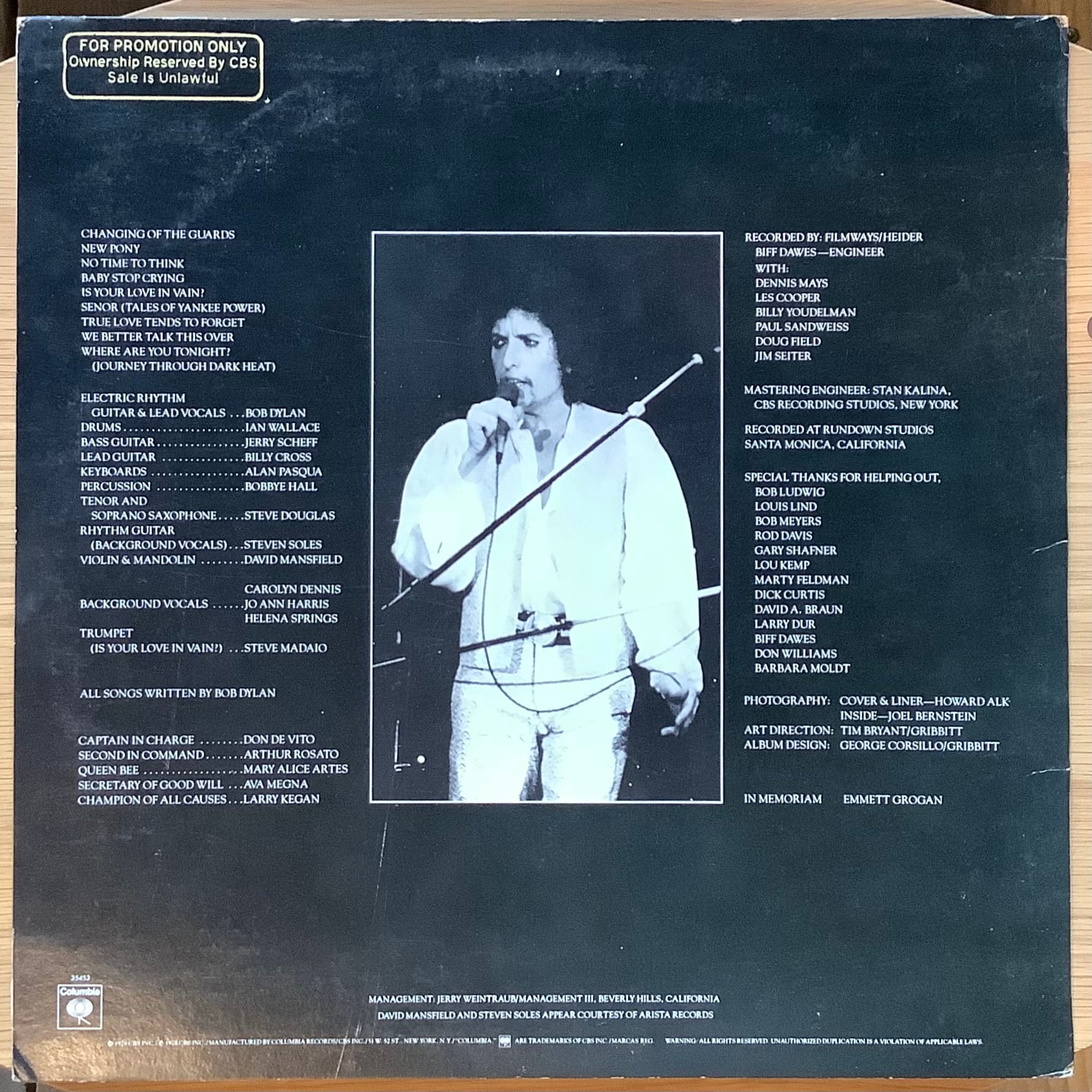 BOB DYLAN / STREET LEGAL | Plastic Soul Records