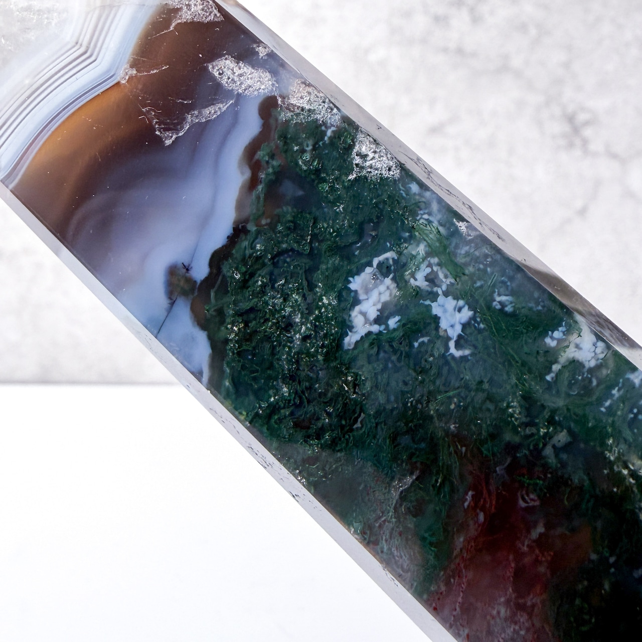 モスアゲート タワー ＊ Moss Agate ＊ 天然石