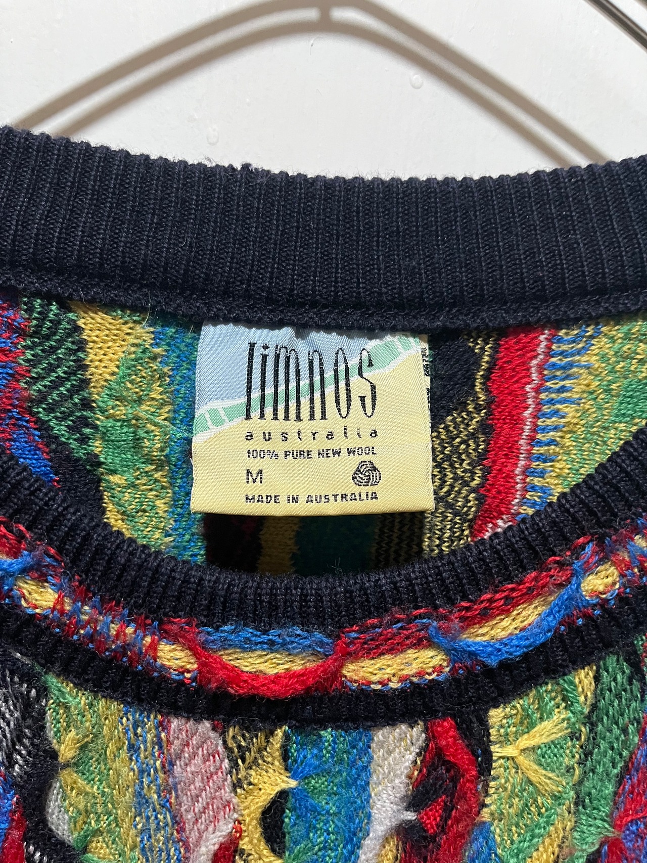 90's Limnos Multicollar Sweater Made in Australia【M】