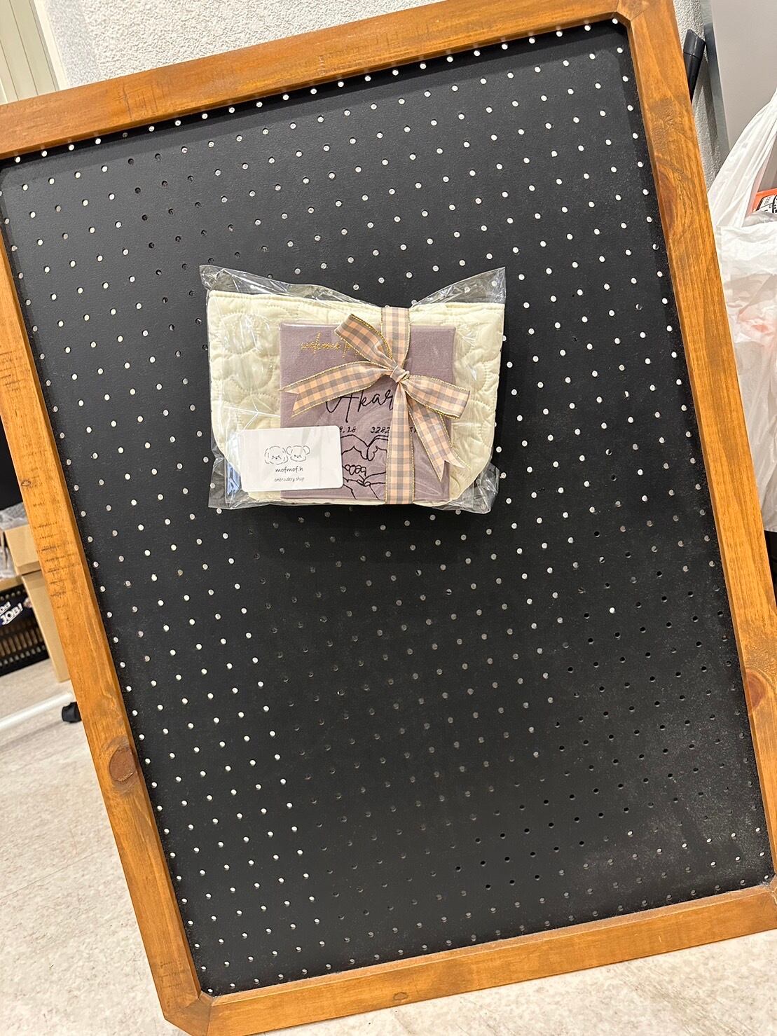 刺繍命名書 ハンドハート