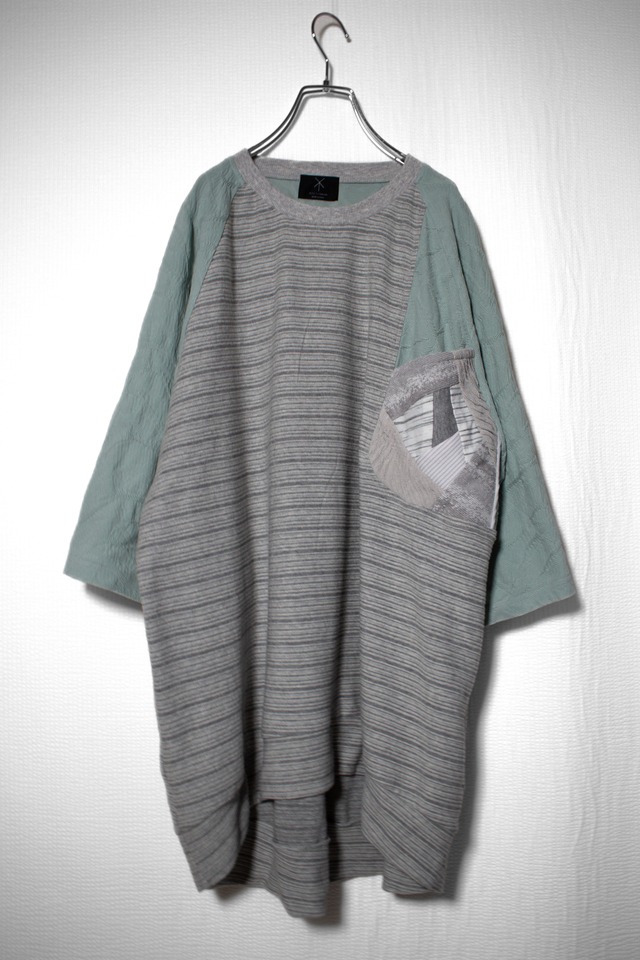 Raglan-T-shirts (grey/mint green)