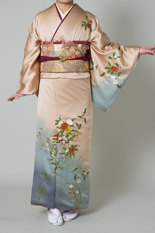 【レンタル】訪問着 HB-4(フリーサイズ)