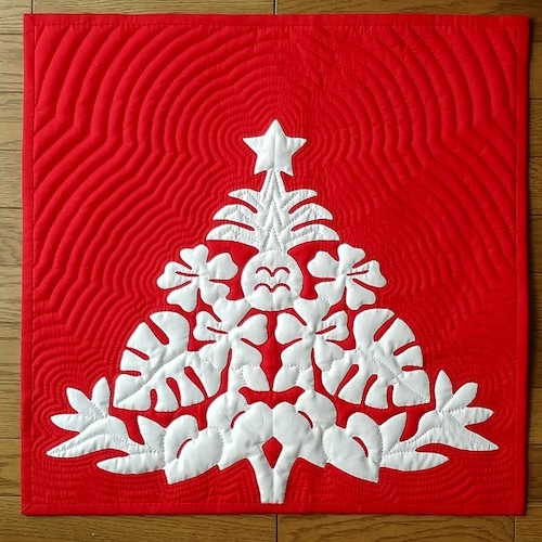 型紙★ハワイアンクリスマスツリー 55x55cm