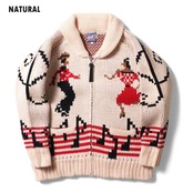 HOUSTON woman / ヒューストン ウーマン 2019W SOUVENIR COWICHAN SWEATER (DANCE) / スーベニアカウチンセーター/NATURAL