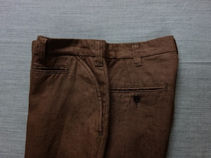 classic linen jodhpurs / brown