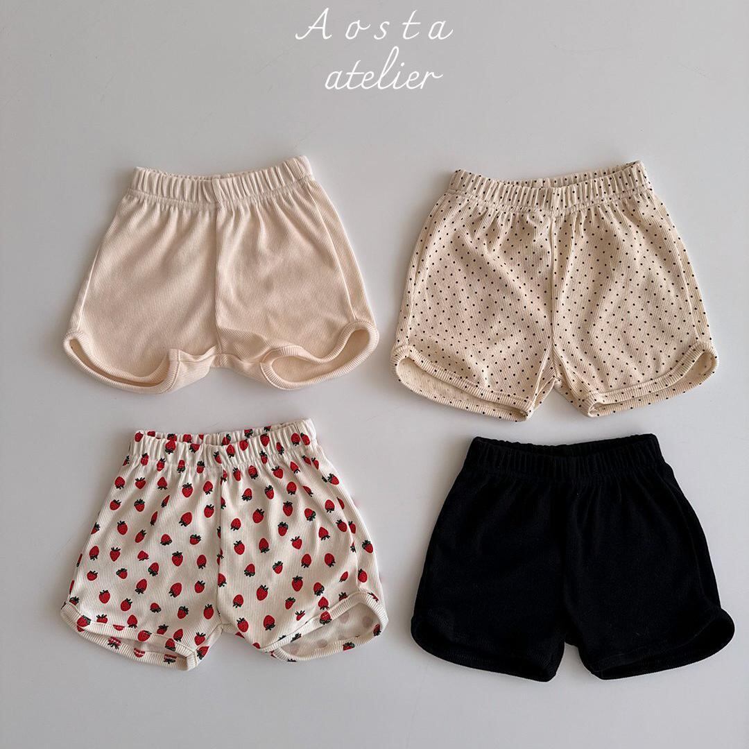 «sold out»«Aosta» リブショートパンツ 4colors