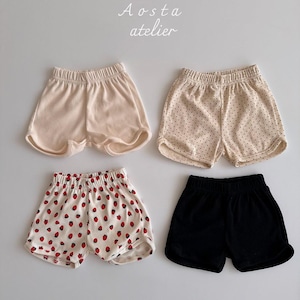 «sold out»«Aosta» リブショートパンツ 4colors