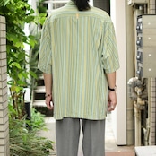 tommy bahama multi stripe silk open collar shirt