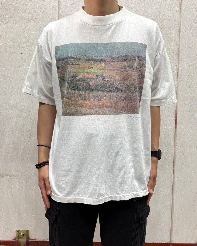 90’s Vincent van Gogh Art Design Tee "収穫"【下北沢店】