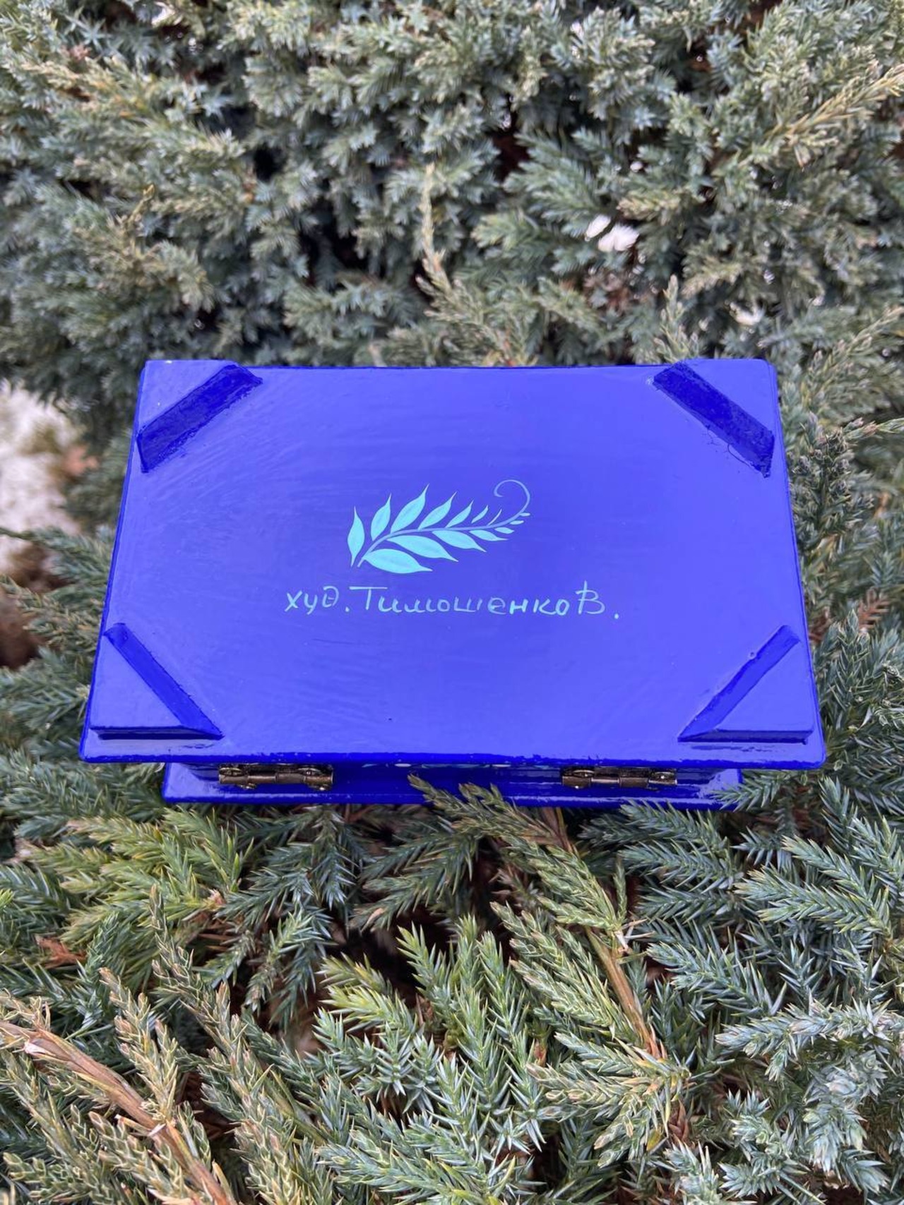 ペトリキウカ塗り　ジュエリーボックス 11cm（ティモシェンコ作）ウクライナ製 - 9