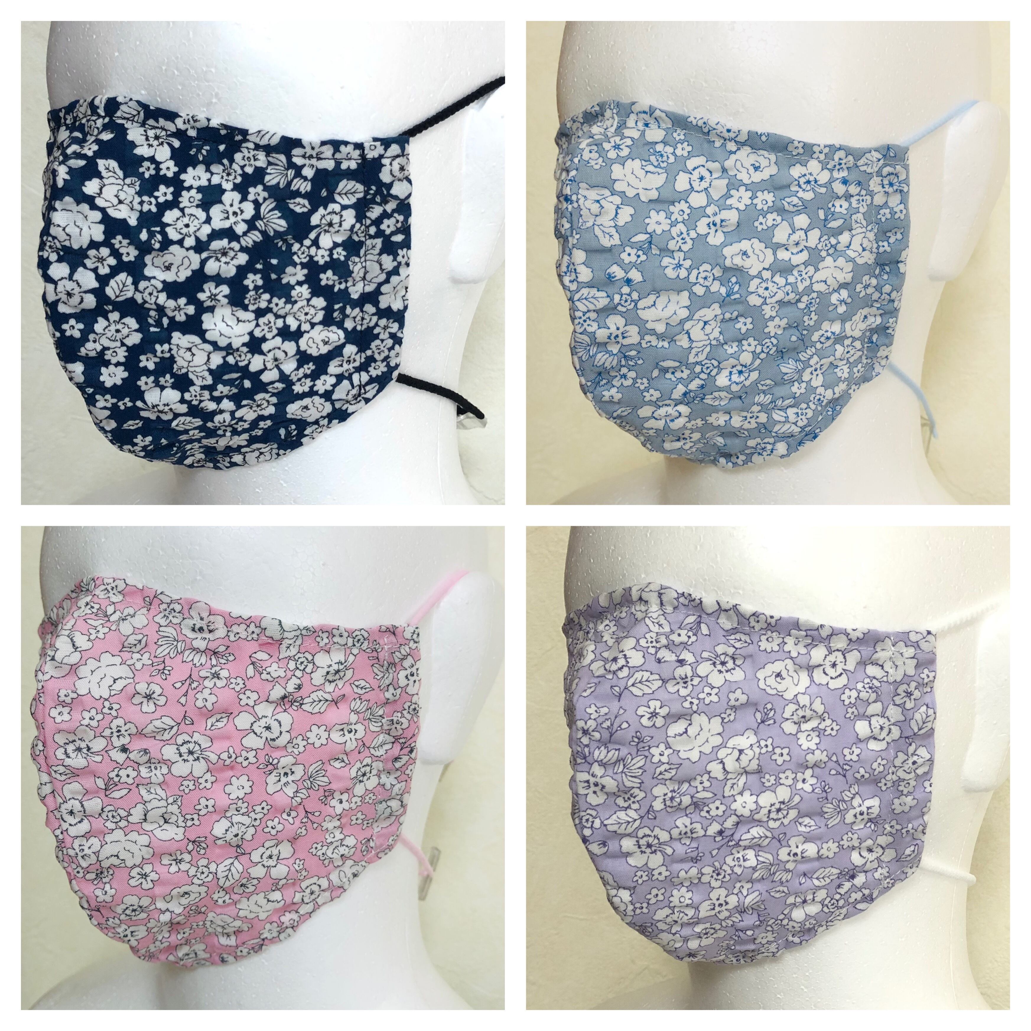 Sale 1枚布 小花柄 ちょっとでも涼しく大人エチケットマスクom 21 通園用のかわいいトートバッグや子供スモックhoshizora ほしぞら 通園用のかわいいトートバッグや子供用スモック Hoshizora ほしぞら