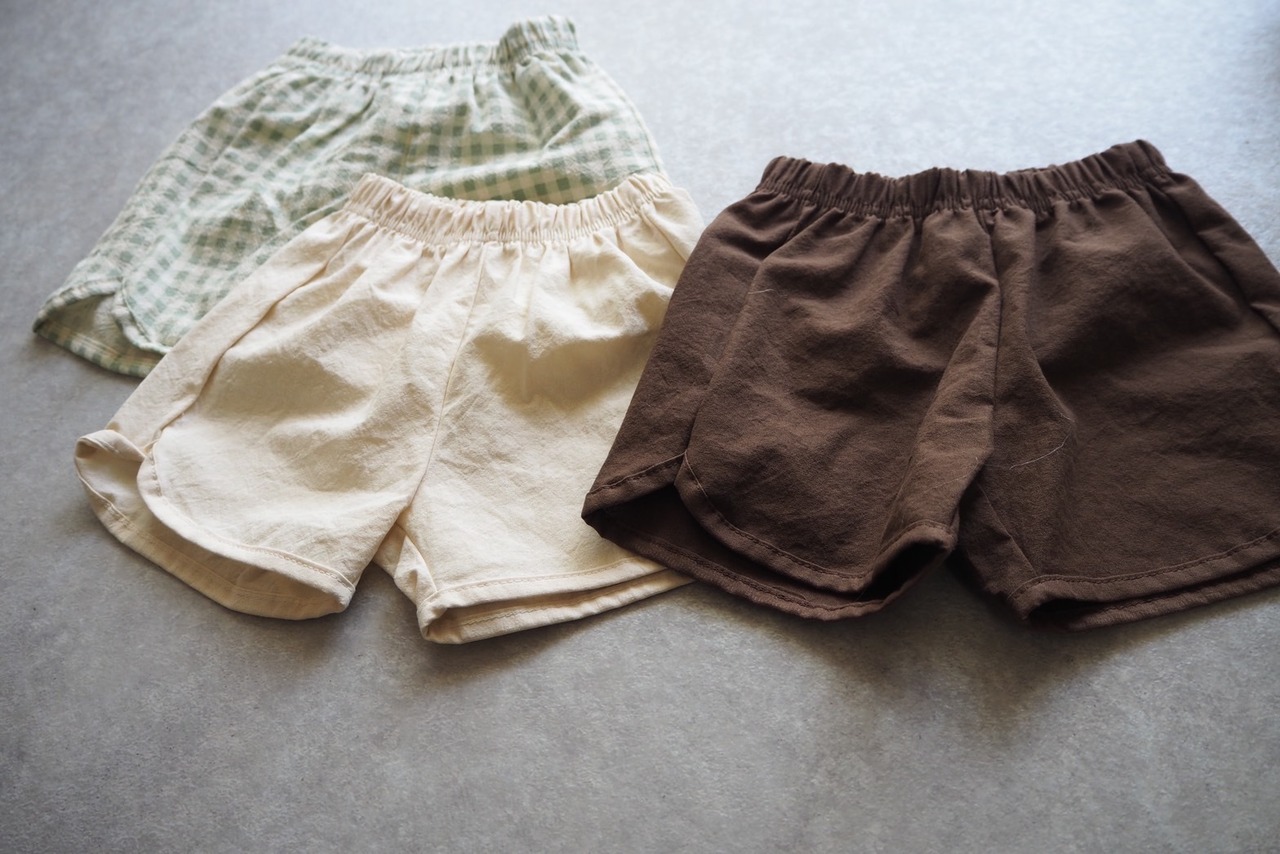 【Aosta】シンプルコットンショートパンツ - 18