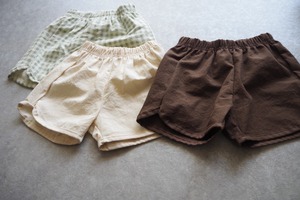 【Aosta】シンプルコットンショートパンツ