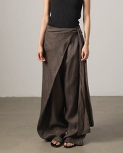 Wrap wide-leg Pants  L0080
