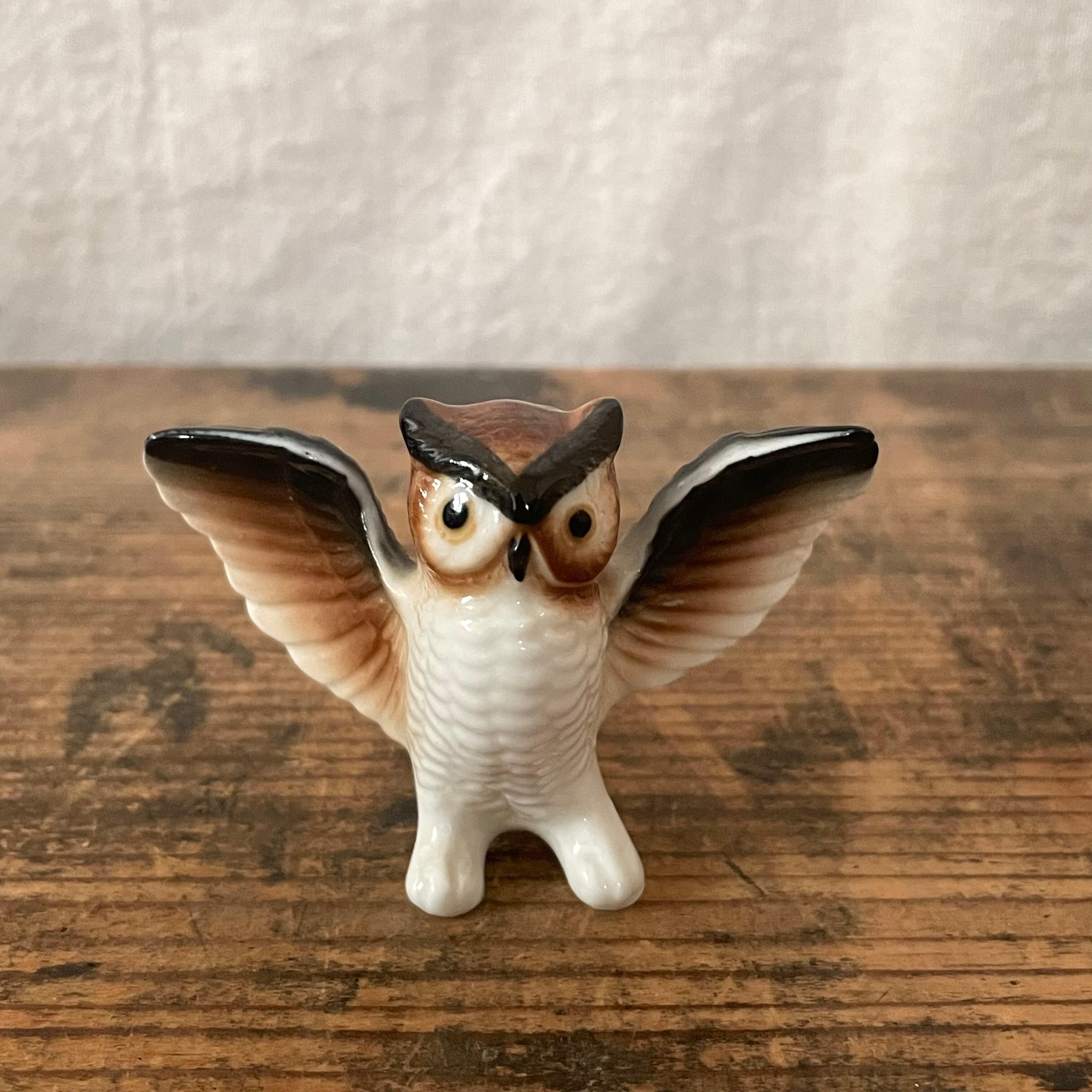 飛び立つミミズク